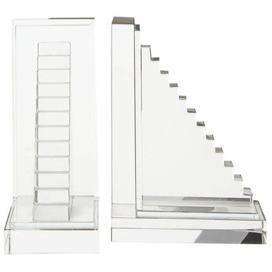 Carrie Set Of 2 Crystal Bookends