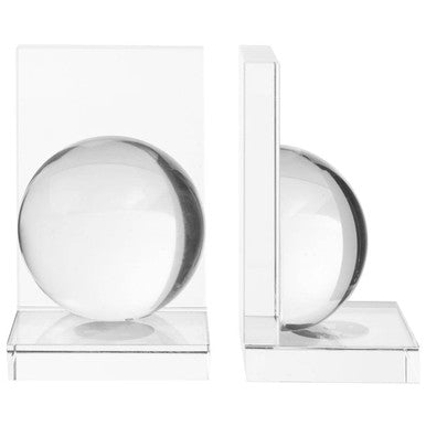 Carrie Set Of 2 Crystal Bubble Bookends