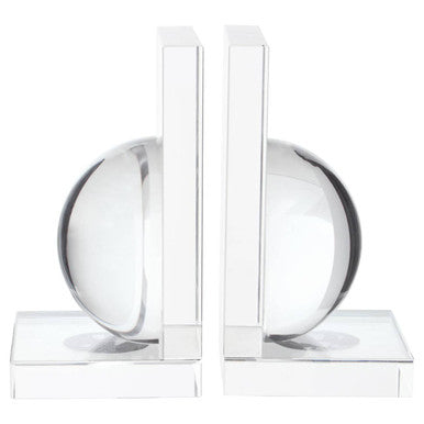 Carrie Set Of 2 Crystal Bubble Bookends