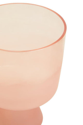 Baila Small Matte Pink Glass Vase