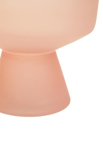 Baila Small Matte Pink Glass Vase