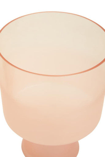 Baila Large Matte Pink Glass Vase