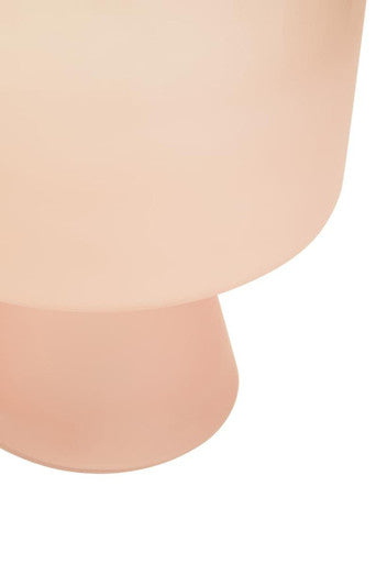 Baila Large Matte Pink Glass Vase