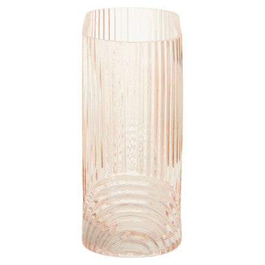 Bardi Large Pink Glass Vase - Image 7