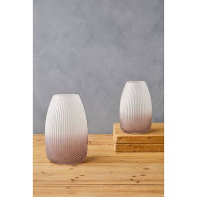 Blyth Small Grey Glass Vase - Image 5