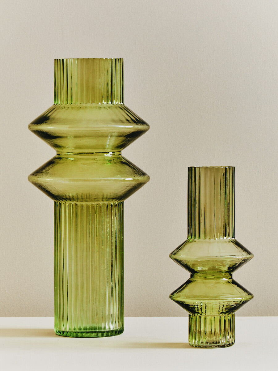 Benka Small Green Glass Vase