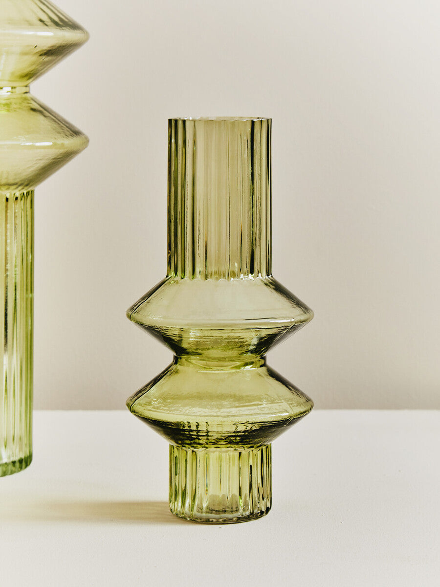 Benka Small Green Glass Vase