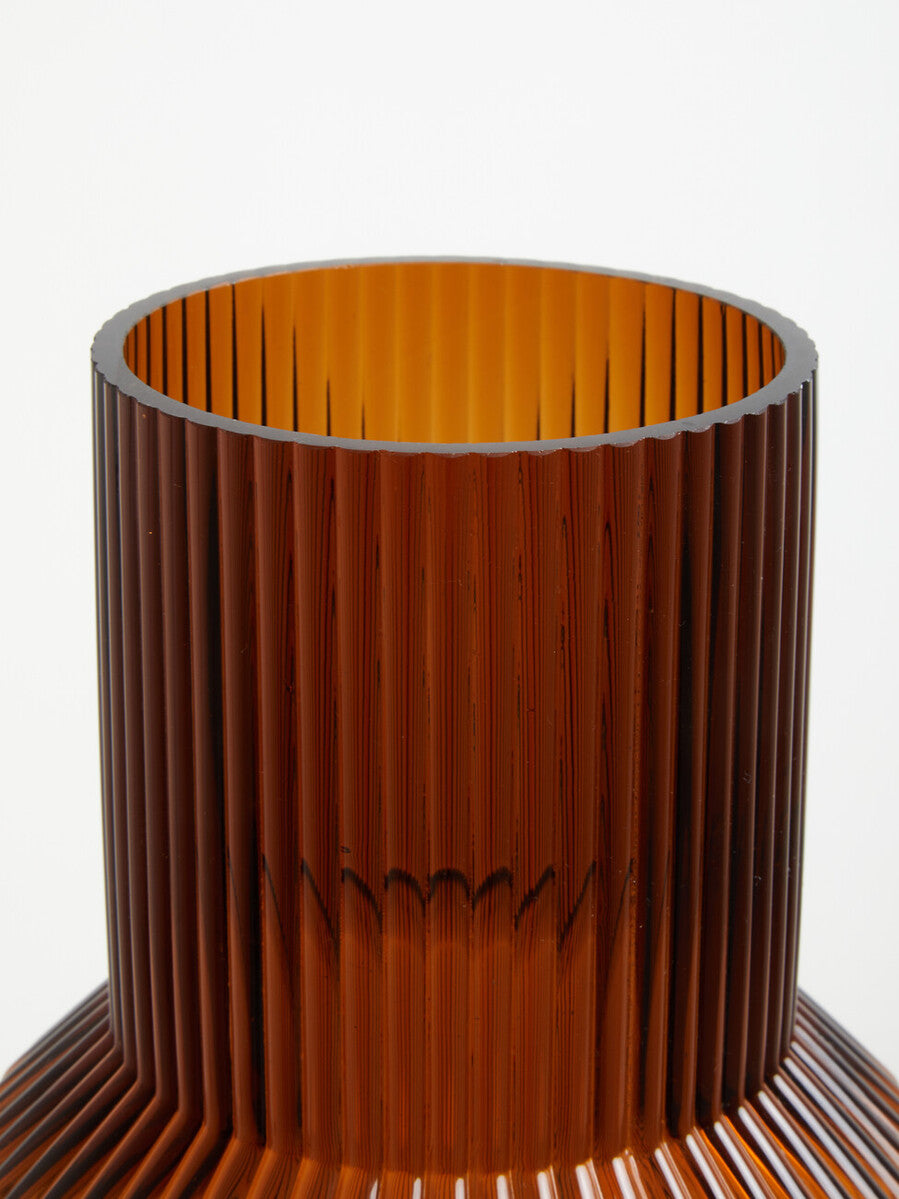 Benka Small Brown Glass Vase