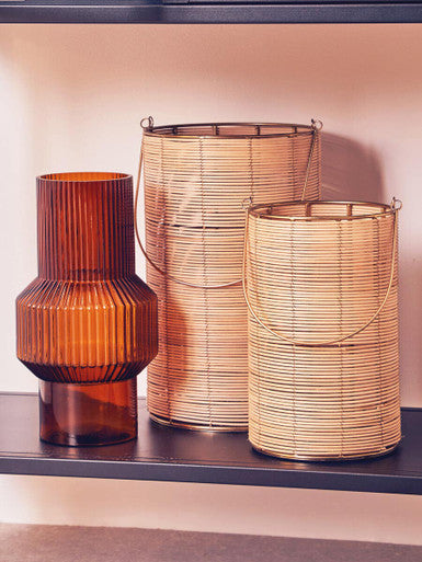 Benka Small Brown Glass Vase