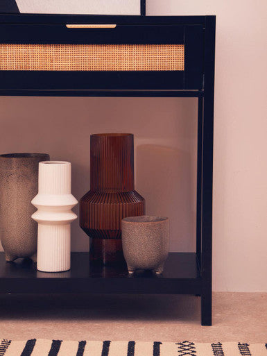 Benka Large Brown Glass Vase