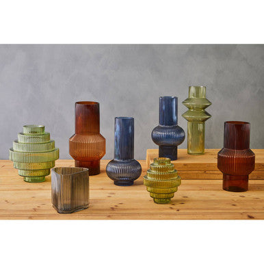 Benka Large Grey Glass Vase