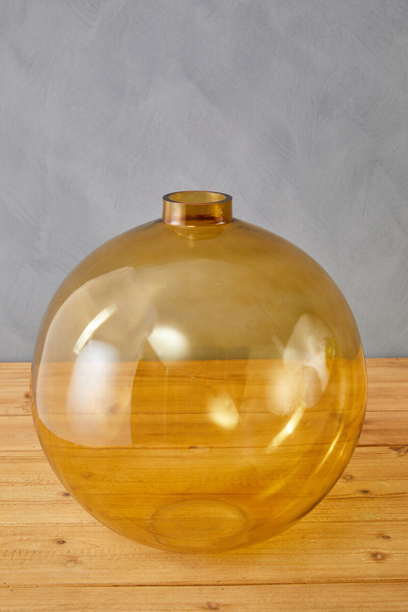 Bree Amber Glass Vase