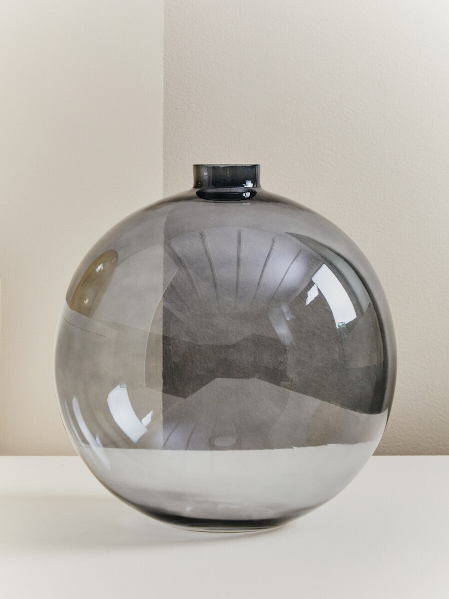 Bree Grey Glass Vase