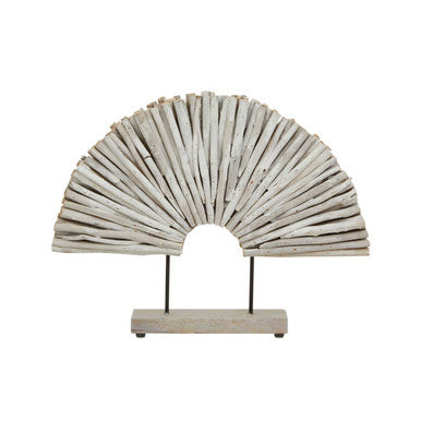 Seraya White Wood Sculpture