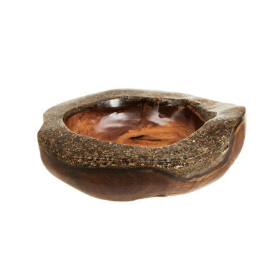 Sakra Teak Wood and Resin Bowl - Image 2