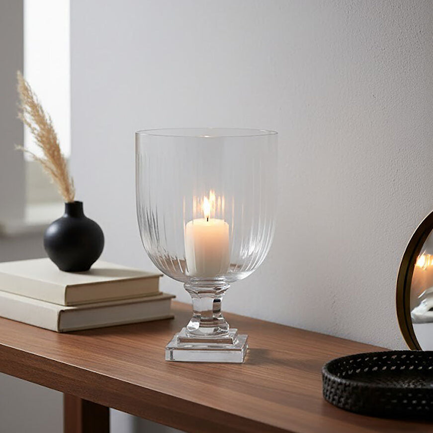 Cortina Small Glass Hurricane Candle Holder - Image 2