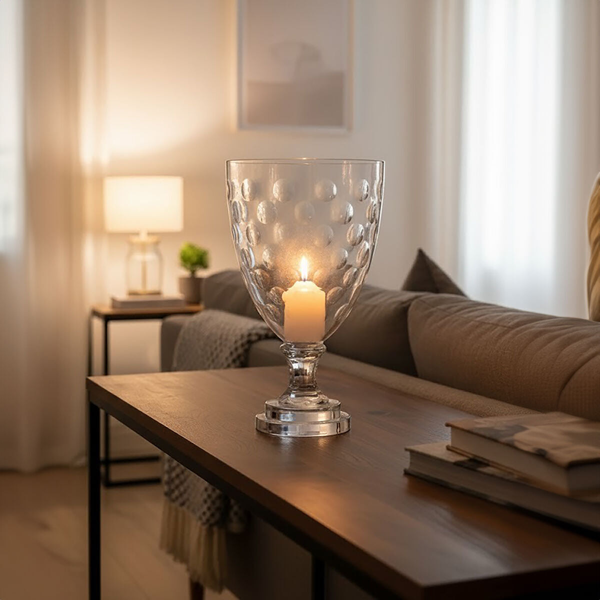 Cortina Medium Honeycomb Hurricane Candle Holder - Image 2