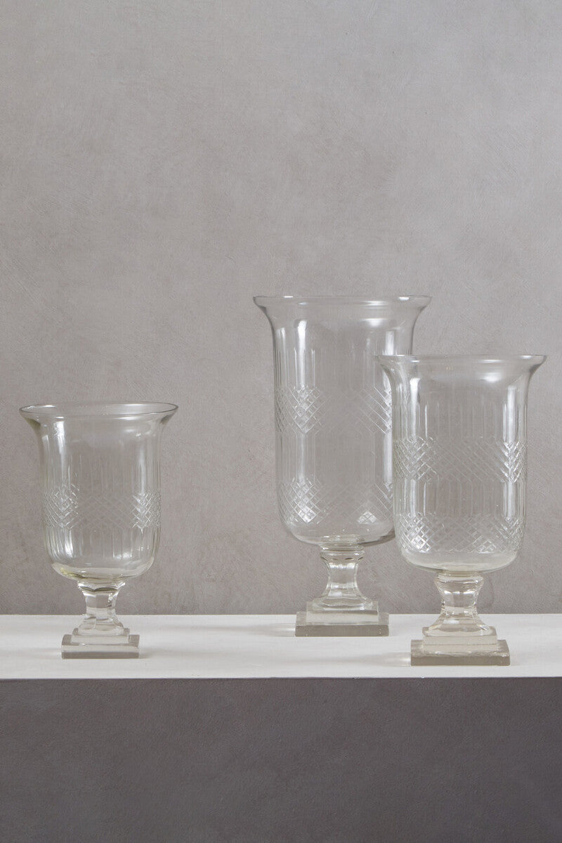 Cortina Medium Diamond Cut Candle Holder