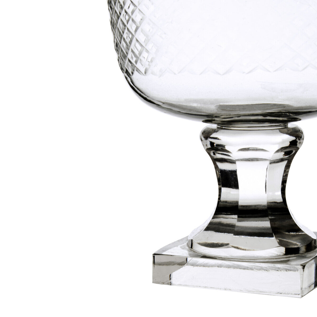 Cortina Medium Diamond Cut Candle Holder