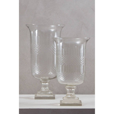 Cortina Large Diamond Cut Candle Holder