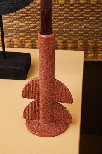 Utica Red Candle Holder