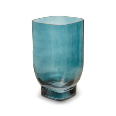 Emer Small Blue Glass Vase - Image 6