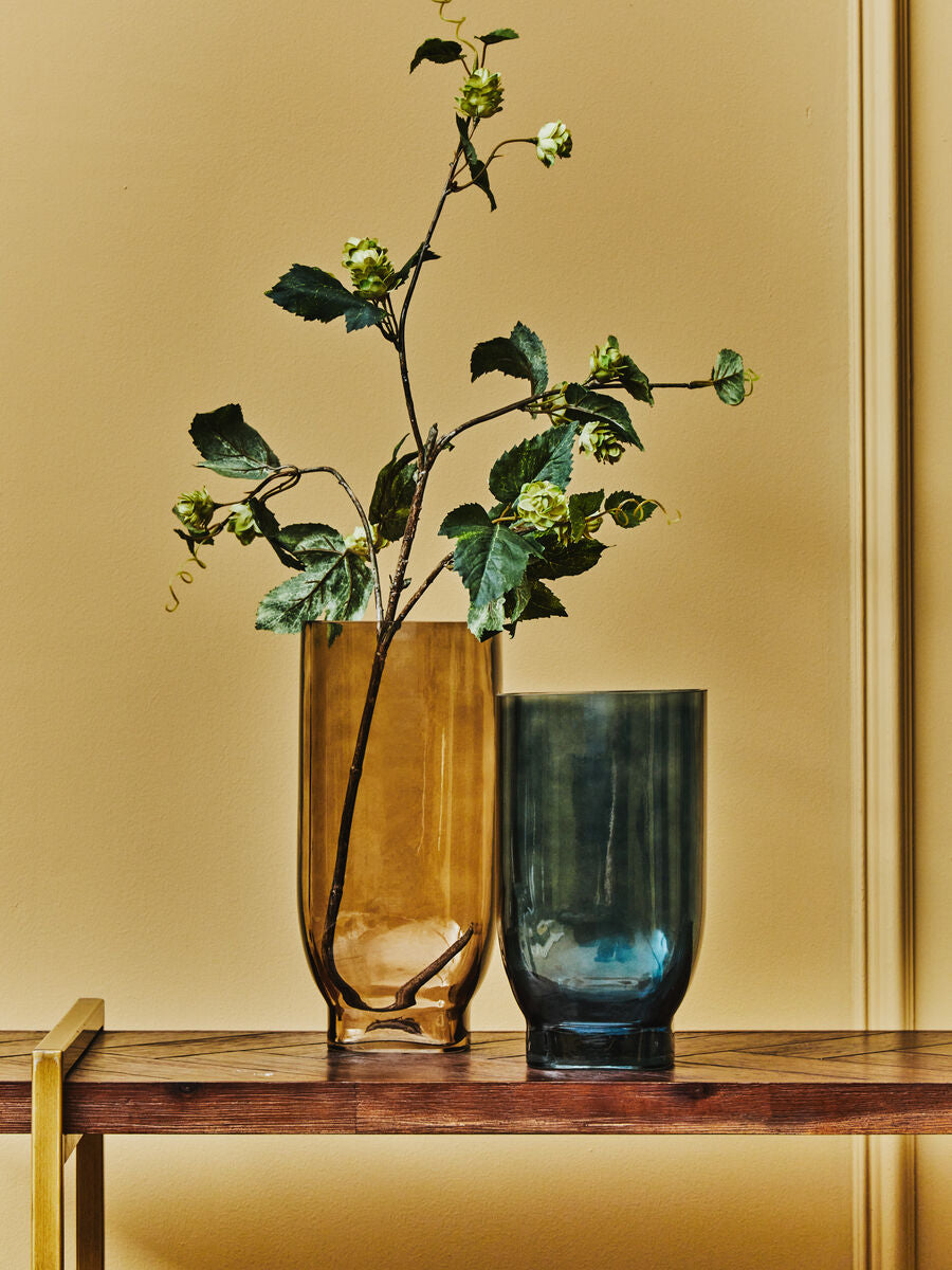 Emer Small Blue Glass Vase - Image 10