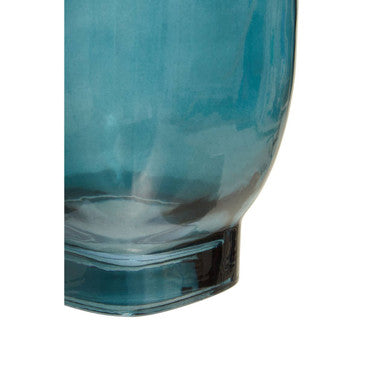 Emer Small Blue Glass Vase - Image 8