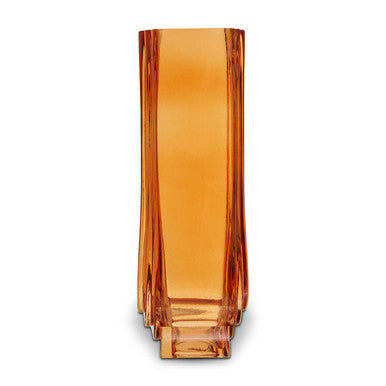 Edan Large Orange Glass Vase
