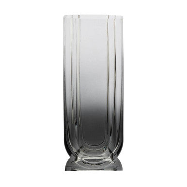 Edan Large Grey Ombre Glass Vase - Image 2