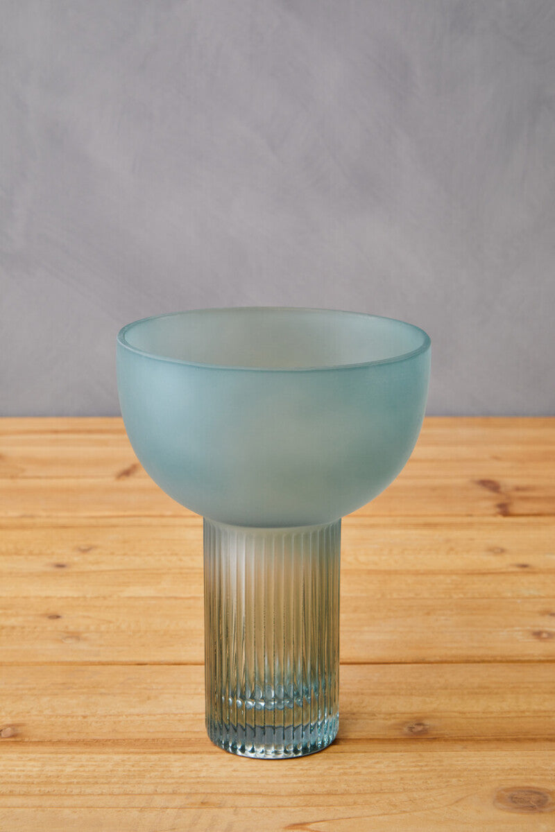 Esma Small Light Blue Glass Vase