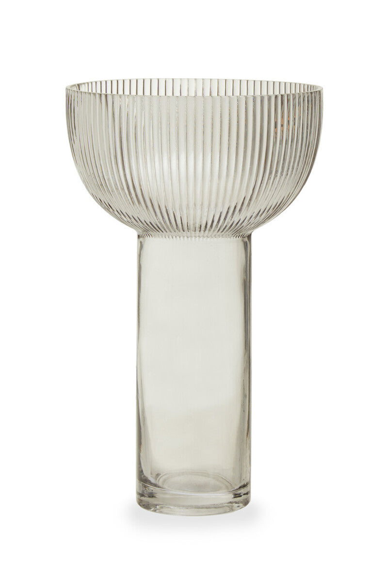 Esma Large Grey Glass Vase