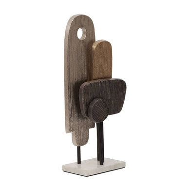 Simbolo Small Assorted Colour Metal Sculpture On Marble Base - Image 4