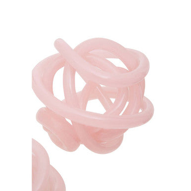 Knot Decor Set of 3 Pink Glass Ornament - Image 6