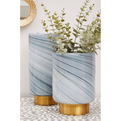 Cleo Large Grey Vase