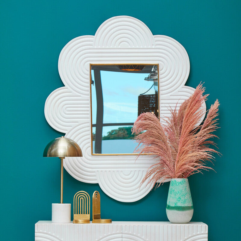 Celia Large Turquoise and White Ombre Vase