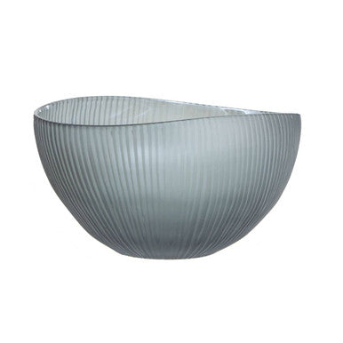 Hessa Grey Glass Bowl