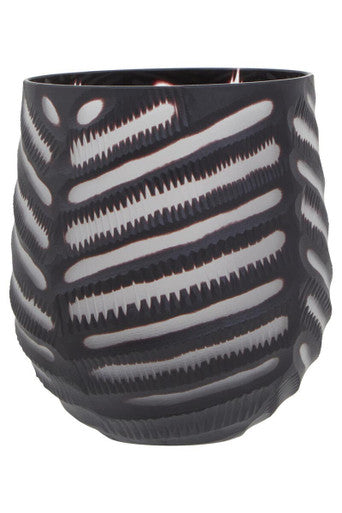 Hessa Small Chevron Cut Vase