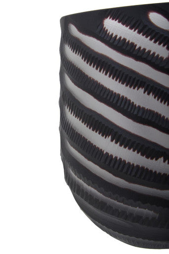 Hessa Small Chevron Cut Vase