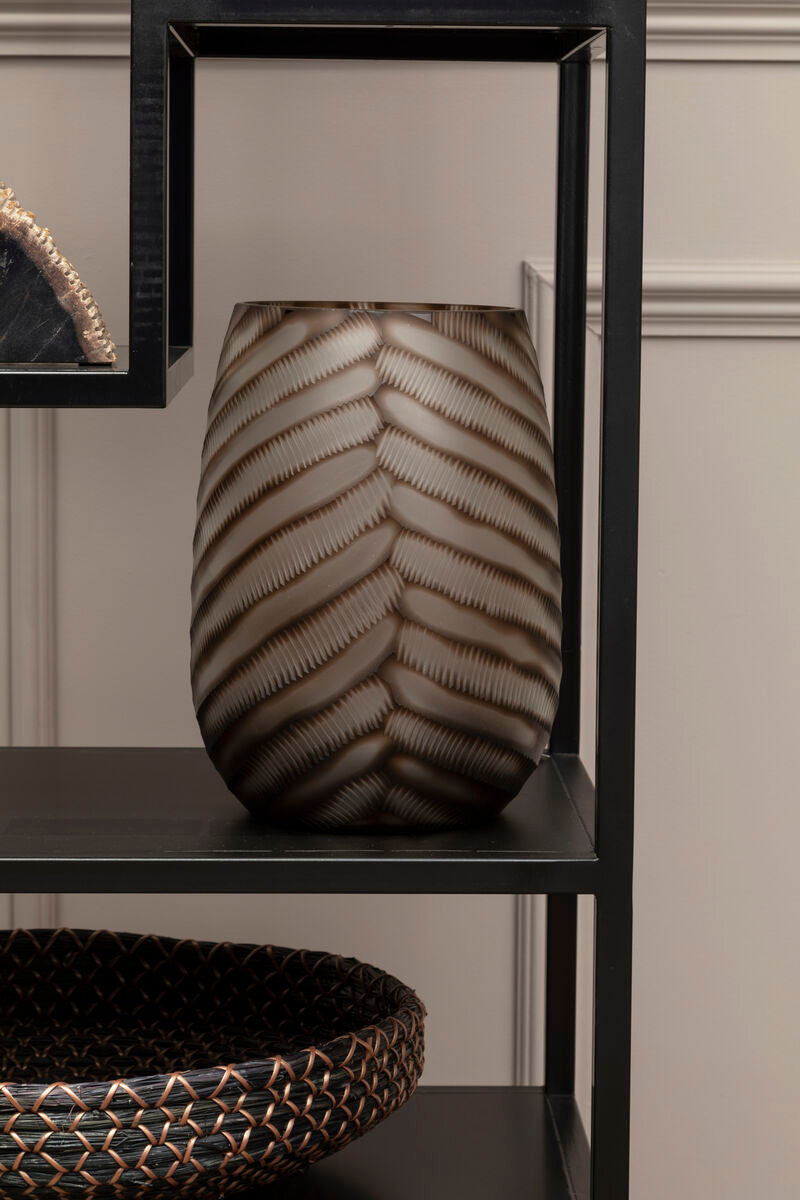 Hessa Large Chevron Cut Vase