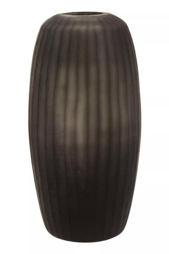 Hessa Small Dark Grey Glass Vase - Image 2