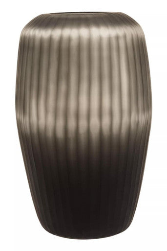 Hessa Large Dark Grey Glass Vase - Image 2