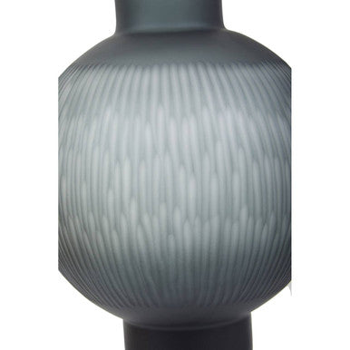 Hessa Large Carved Glass Vase - Image 8