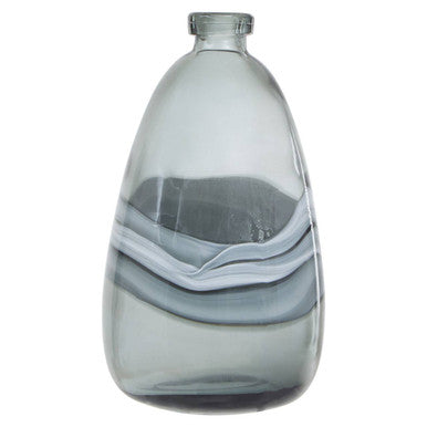 Halla Medium Grey Bottle Vase - Image 2