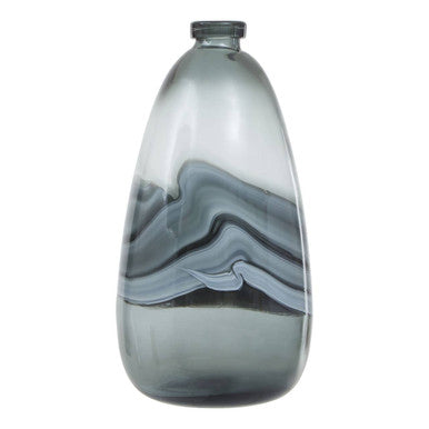 Halla Large Grey Bottle Vase - Image 9