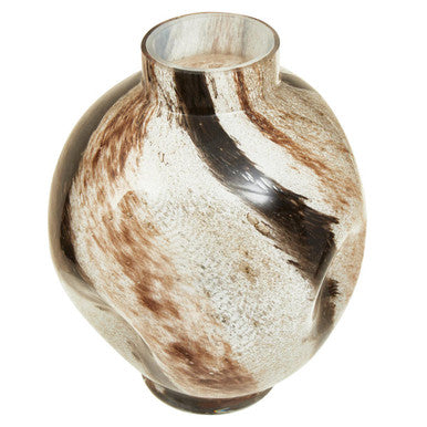 Heba Brushstroke Design Small Glass Vase - Image 3