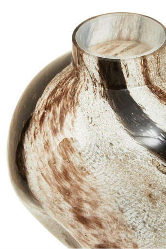 Heba Brushstroke Design Small Glass Vase - Image 4