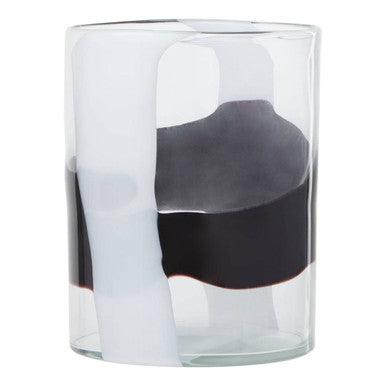 Hania Small Glass Vase with Abstract Pattern - Image 2