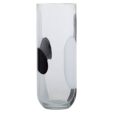 Hania Large Glass Vase with Abstract Pattern - Image 2