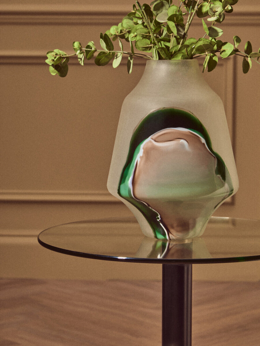Hakan Glass Vase with Marbled Design - Image 26